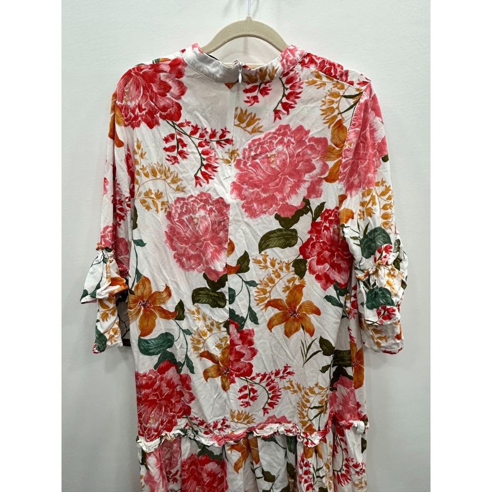 Petal And Pup Dress Womens Large Floral Ruffle Sleeve Boho‎ Cottagecore - Picture 6 of 13